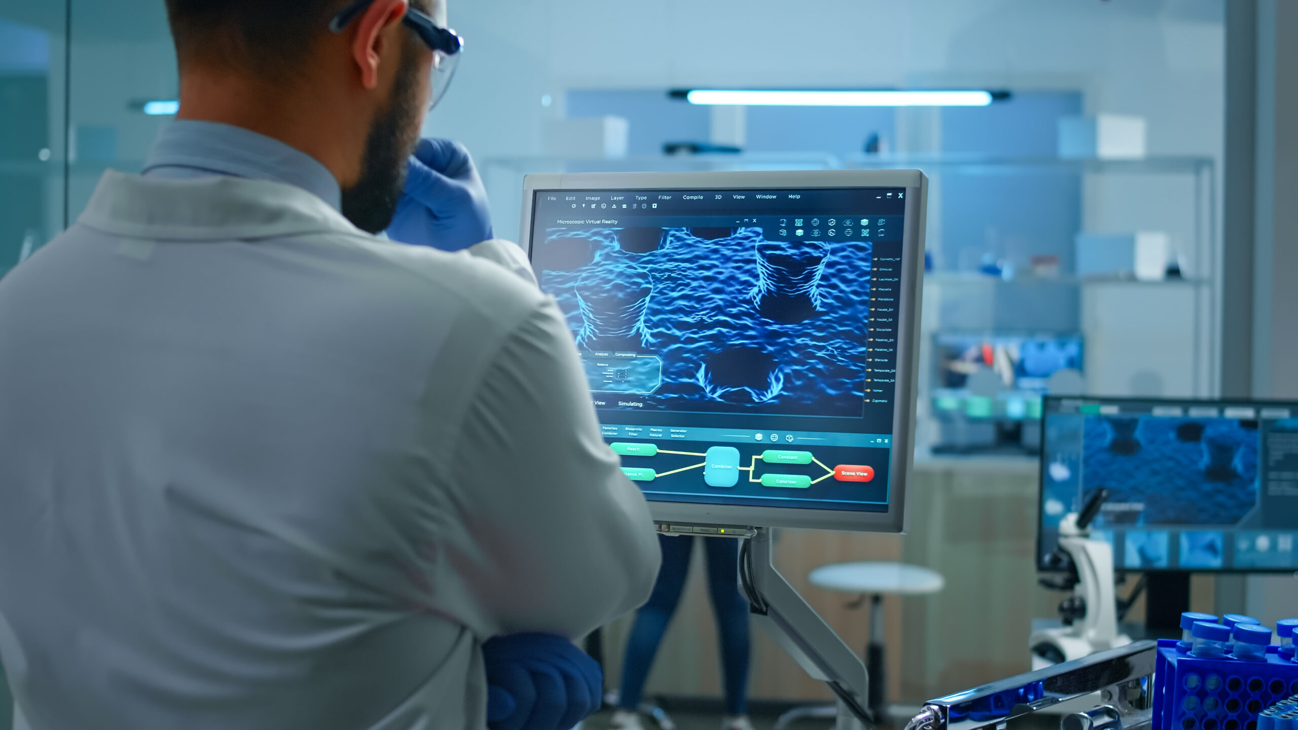 Scientist Studying Data